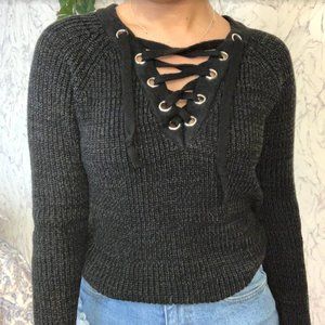 LOVETREE COZY TIE SWEATER